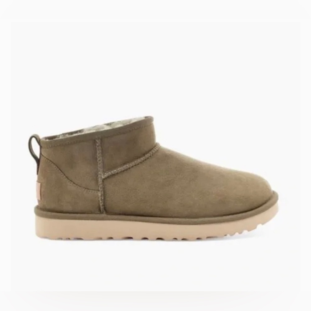 UGG womens ultra mini burnt olive green color womens size - Picture 2 of 8